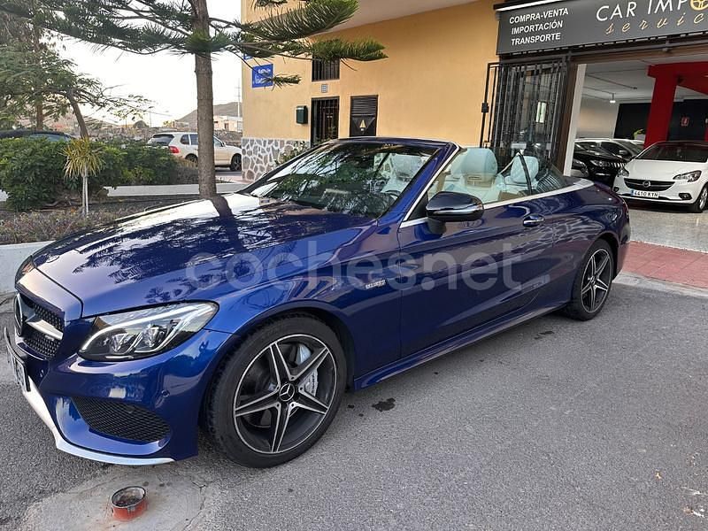 Usado Mercedes C43 AMG 367 CV (269 kW) 2017 Azul Descapotable