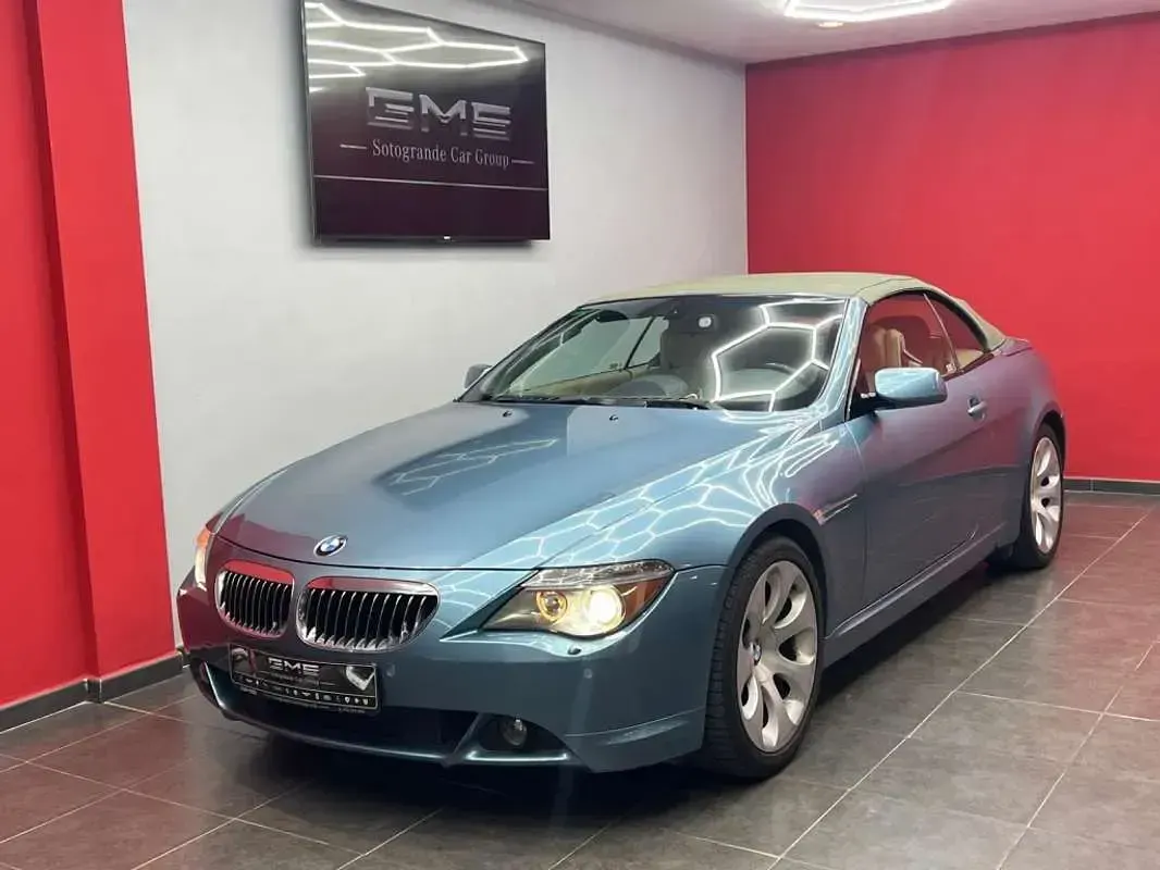 Usado BMW 645 Cabriolet Sport Line 333 CV (244 kW) 2004 Azul Descapotable