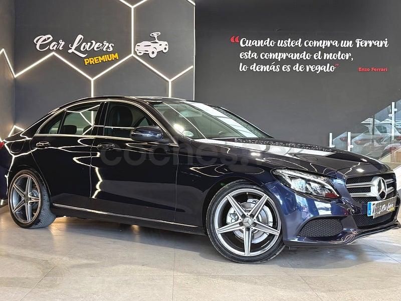 Usado Mercedes C220 Avantgarde 170 CV (125 kW) 2016 Azul Berlina