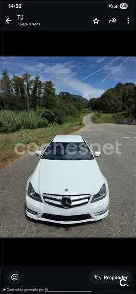 Usado Mercedes C220 170 CV (125 kW) 2012 Blanco Coupe