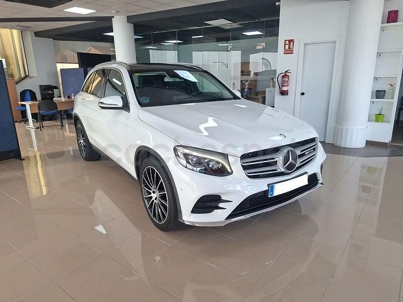 Usado Mercedes GLC220 AMG line 170 CV (125 kW) 2016 Blanco SUV