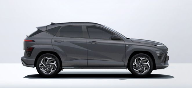 Usado Hyundai Kona N Line 100 CV (73 kW) 2024 Gris SUV