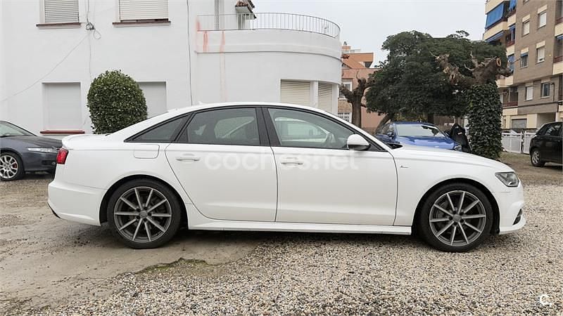 Usado Audi A6 S-Line 252 CV (185 kW) 2018 Blanco Berlina