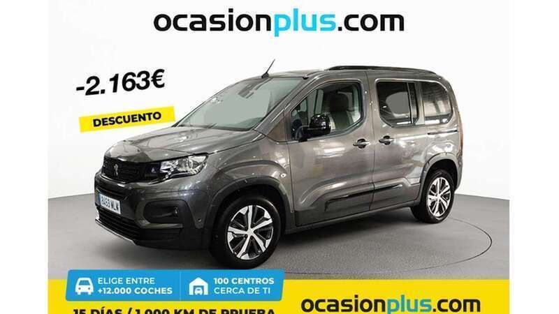 Gris Usado 2023 Peugeot Rifter GTi Monovolumen | 21.637 € (Precio justo) - Imagen 1/4