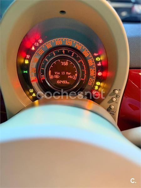 Usado Fiat 500 69 CV (50 kW) 2014 Rojo Berlina