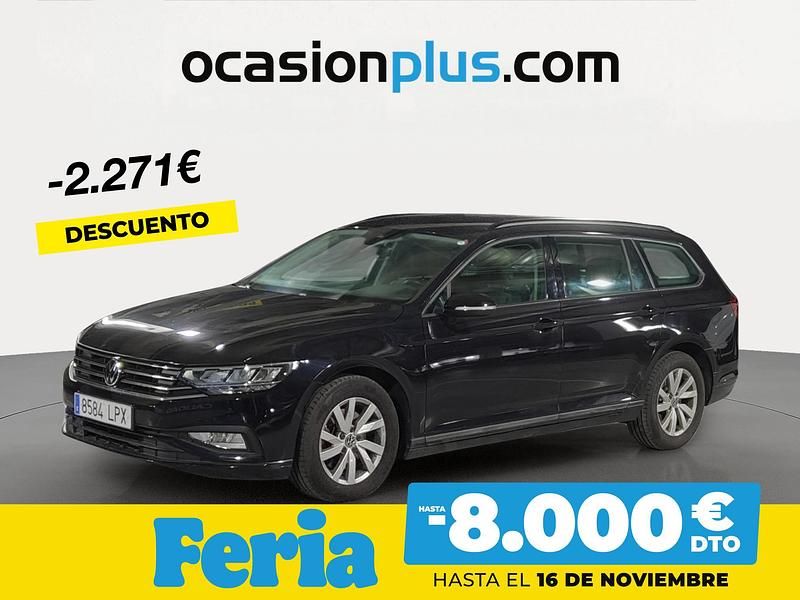 Negro Usado 2021 VW Passat Business Familiar | 24.690 € (Un poco caro) - Imagen 1/3