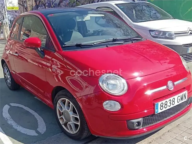 Usado Fiat 500 Sport 75 CV (55 kW) 2009 Rojo Descapotable