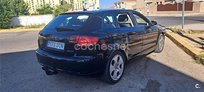 Negro Usado 2008 Audi A3 Sportback Berlina | 5100 € (Buen precio) - Imagen 1/4