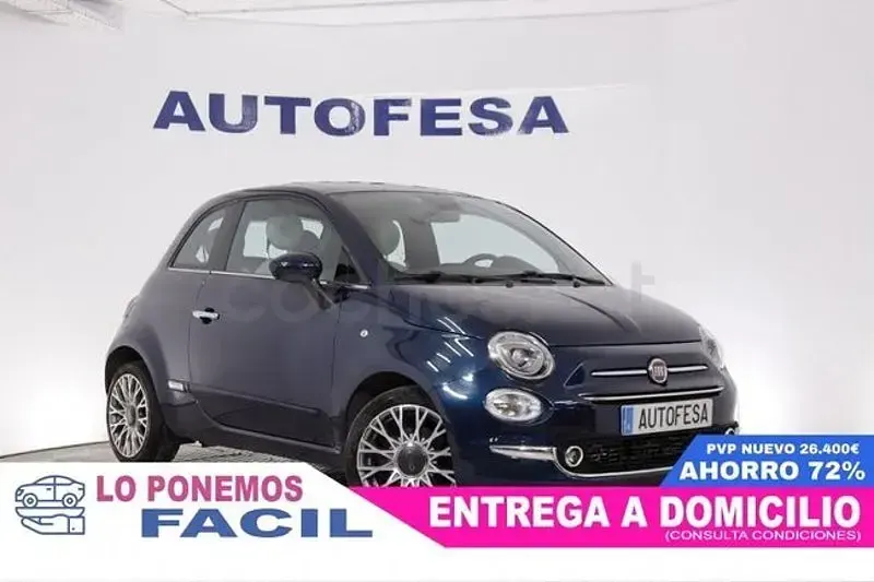 Usado Fiat 500 Lounge 95 CV (69 kW) 2015 Azul Berlina