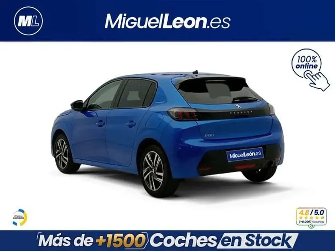 Usado Peugeot 208 Allure 102 CV (75 kW) 2023 Azul Utilitario