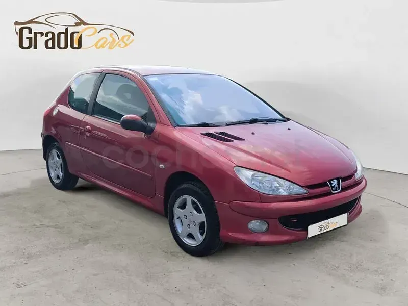 Usado Peugeot 206 70 CV (51 kW) 2007 Granate Berlina
