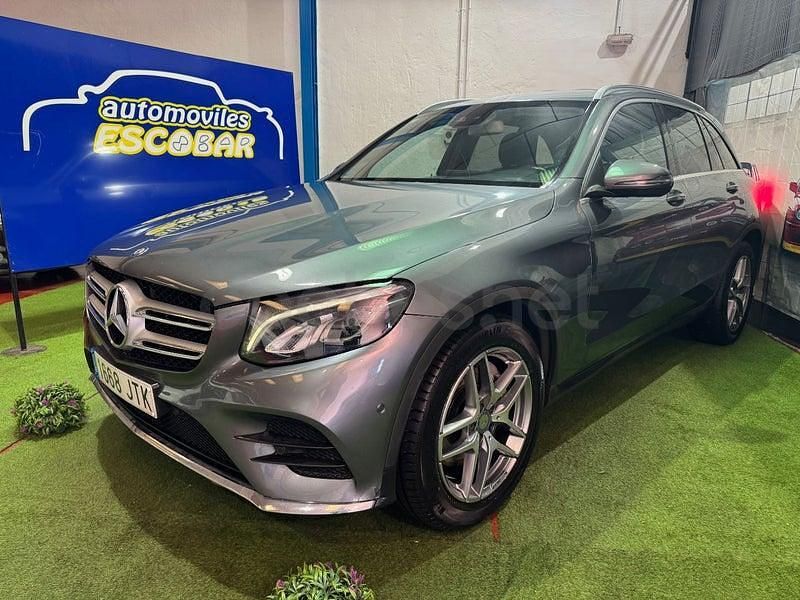 Usado Mercedes GLC220 AMG line 170 CV (125 kW) 2016 Gris / plata SUV