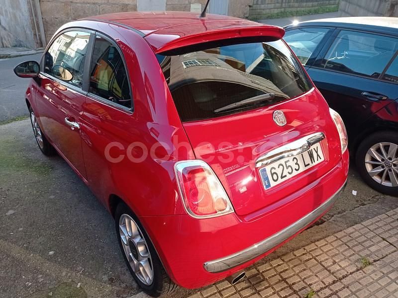 Usado Fiat 500 Lounge 69 CV (50 kW) 2009 Rojo Berlina