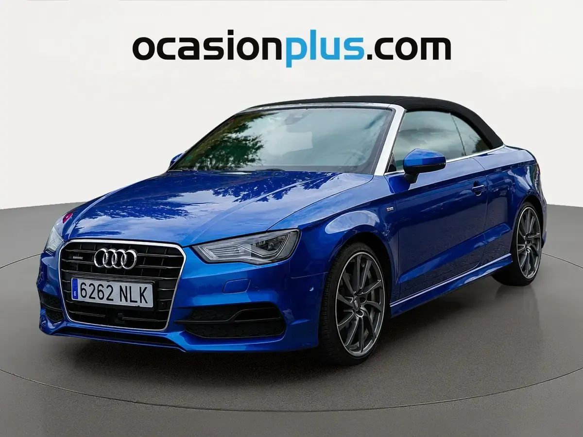 Usado Audi A3 S-Line 184 CV (135 kW) 2016 Azul Descapotable