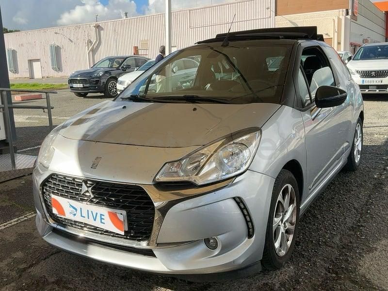 Usado DS Automobiles DS3 Cabriolet 82 CV (60 kW) 2017 Gris / plata Descapotable