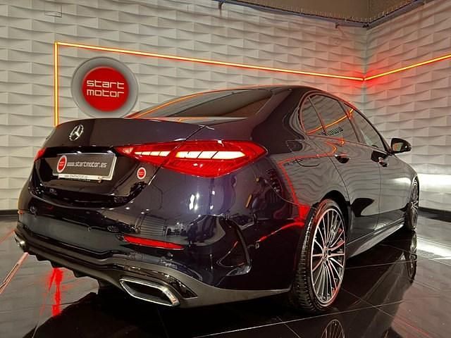 Usado Mercedes C220 AMG line 220 CV (161 kW) 2022 Azul Berlina