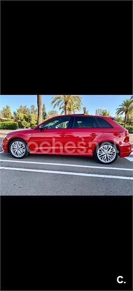 Usado Audi A3 S-Line 110 CV (80 kW) 2017 Rojo Berlina