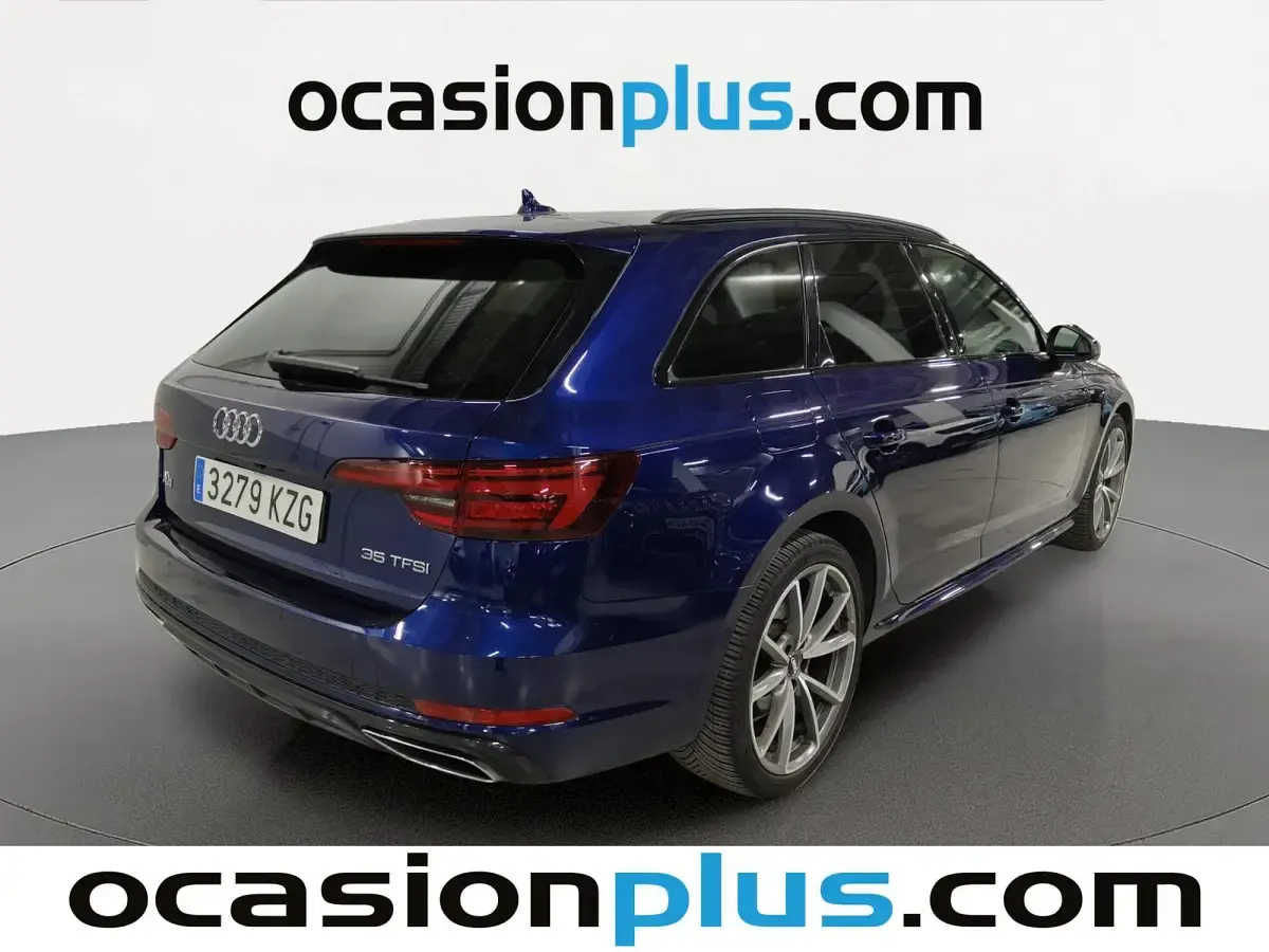 Usado Audi A4 S-Line 150 CV (110 kW) 2019 Azul Familiar