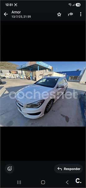 Usado Mercedes CLA200 Urban 136 CV (100 kW) 2015 Blanco Berlina