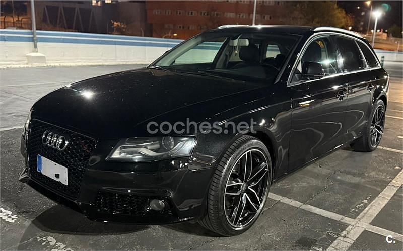 Usado Audi A4 143 CV (105 kW) 2009 Negro Familiar