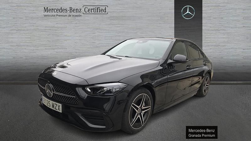Usado Mercedes C220 AMG line 200 CV (147 kW) 2025 Negro Berlina