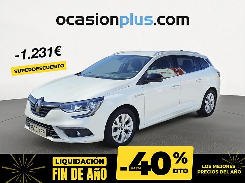 Blanco Usado 2018 Renault Mégane GrandTour LIMITED Familiar | 13.550 € (Buen precio) - Imagen 1/4