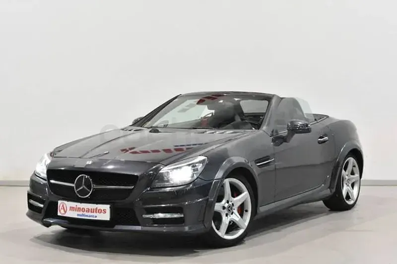 Usado Mercedes SLK250 AMG 204 CV (150 kW) 2013 Gris Descapotable