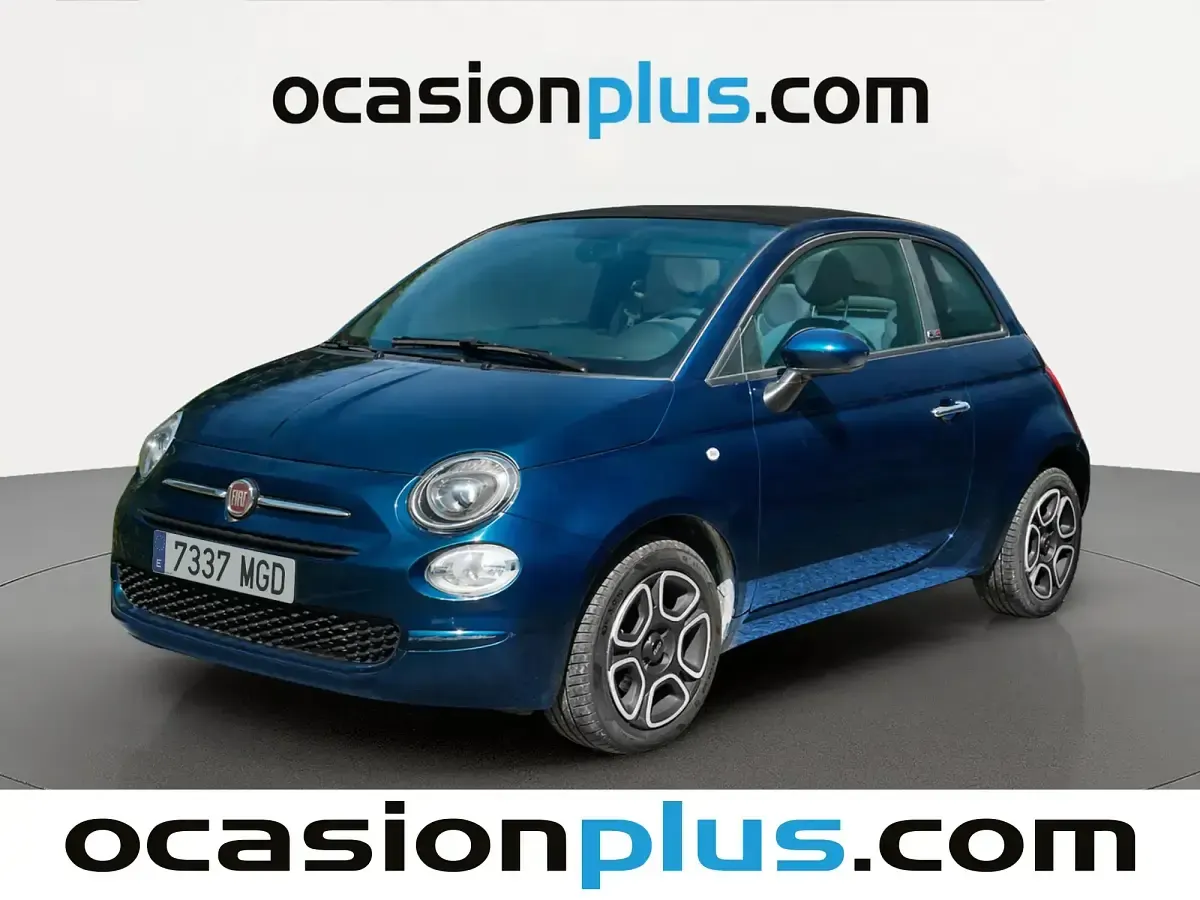 Usado Fiat 500 Club 70 CV (51 kW) 2023 Azul Descapotable