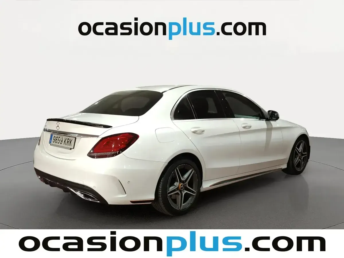 Usado Mercedes C200 150 CV (110 kW) 2018 Blanco Berlina
