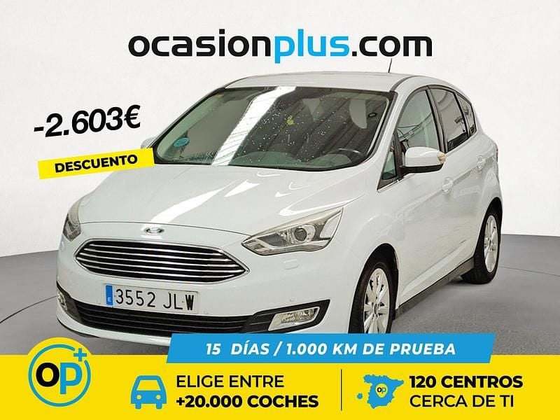 Blanco Usado 2016 Ford C-MAX Titanium Monovolumen | 11.297 € (Precio justo) - Imagen 1/4