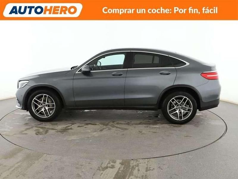 Usado Mercedes GLC220 AMG line 170 CV (125 kW) 2019 Gris Coupe