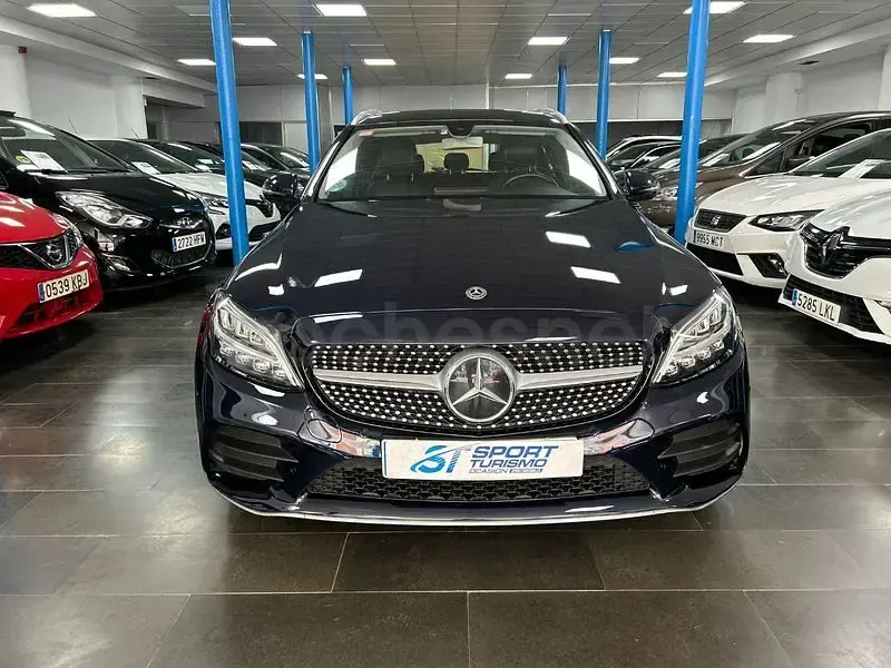 Usado Mercedes C220 194 CV (142 kW) 2018 Azul Familiar