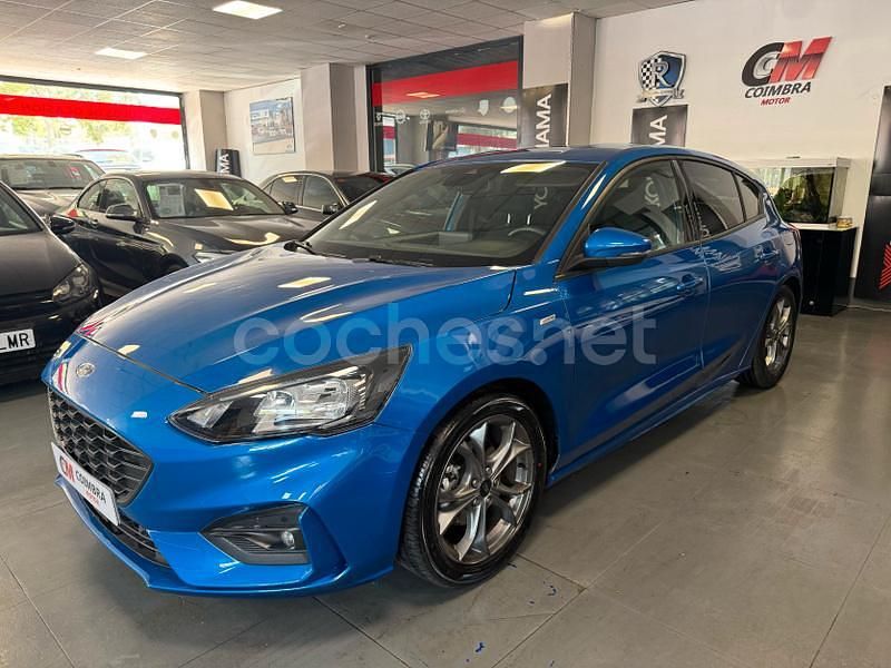 Azul Usado 2021 Ford Focus ST-Line Berlina | 17.490 € (Buen precio) - Imagen 1/4