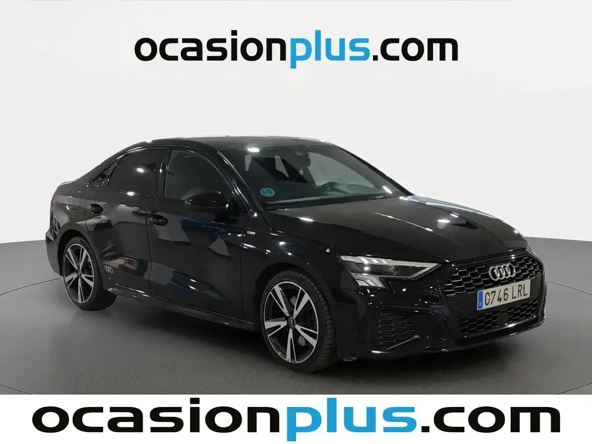 Usado Audi A3 S-Line 150 CV (110 kW) 2021 Negro Berlina