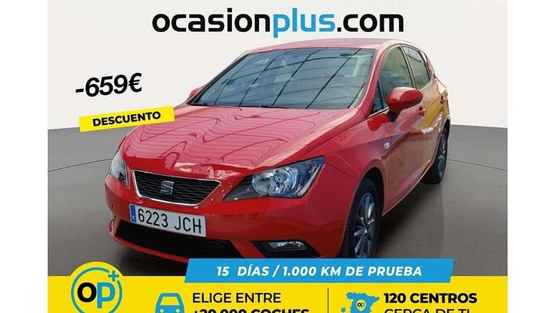 Rojo Usado 2015 Seat Ibiza Reference Utilitario | 8241 € (Precio justo) - Imagen 1/4