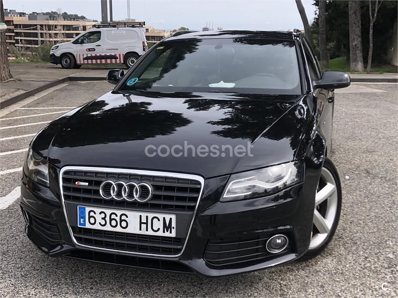 Usado Audi A4 180 CV (132 kW) 2011 Negro Familiar