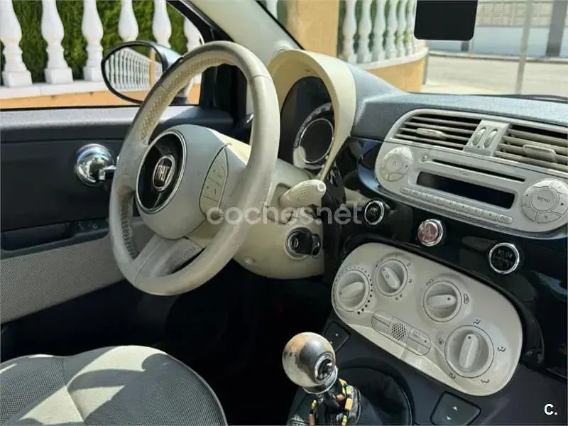 Usado Fiat 500 Lounge 69 CV (50 kW) 2011 Negro Berlina
