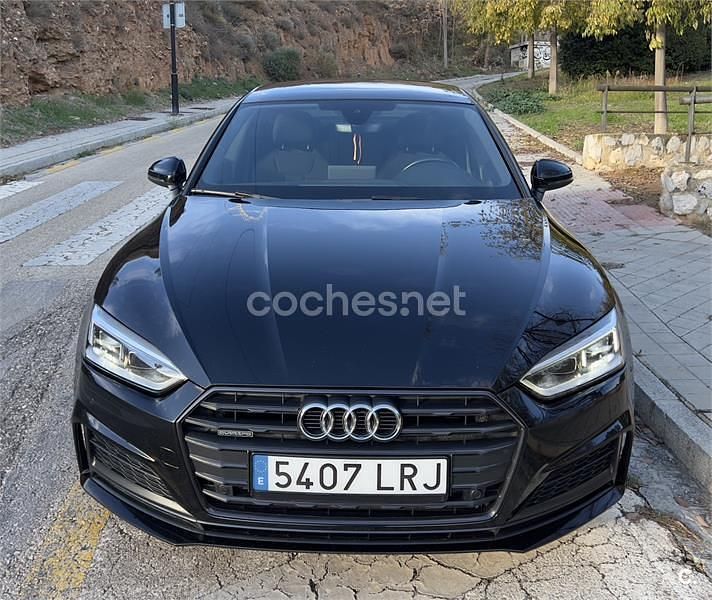 Negro Usado 2018 Audi A5 Sportback Ambiente Utilitario | 28.500 € (Precio justo) - Imagen 1/4