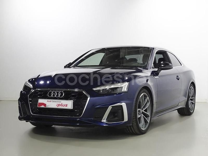 Azul Usado 2021 Audi A5 S-Line Coupe | 34.900 € (Precio justo) - Imagen 1/4