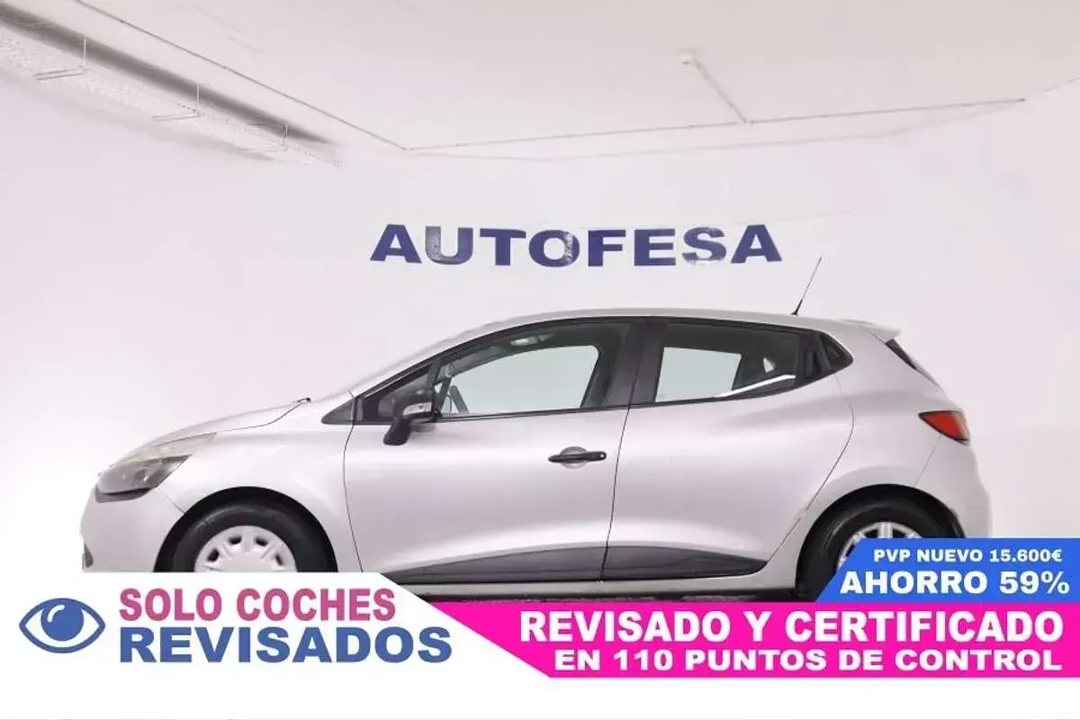 Usado Renault Clio Authentique 68 CV (50 kW) 2014 Gris Utilitario