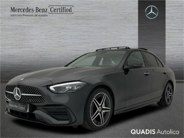 Usado Mercedes C220 AMG line 200 CV (147 kW) 2023 Gris grafito