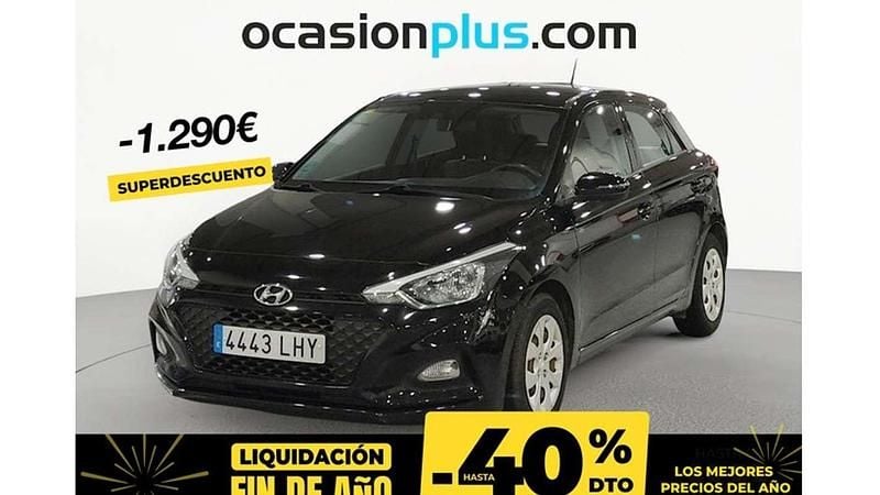 Negro Usado 2020 Hyundai i20 Utilitario | 10.810 € (Precio justo) - Imagen 1/4