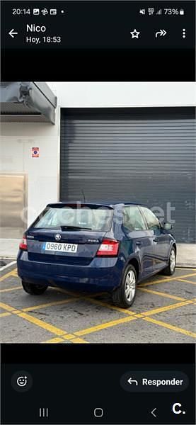 Azul Usado 2018 Skoda Fabia Berlina | 10.000 € (Precio justo) - Imagen 1/4