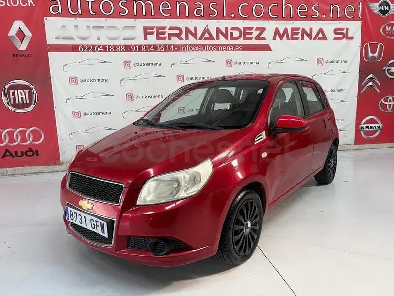 Usado Chevrolet Aveo LT 100 CV (73 kW) 2008 Rojo Berlina