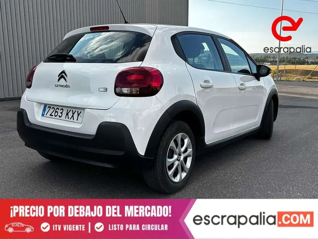Usado Citroën C3 Feel 99 CV (72 kW) 2019 Blanco Utilitario