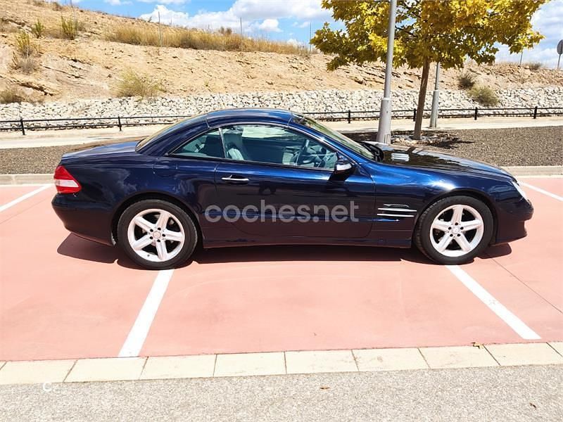 Usado Mercedes SL350 272 CV (200 kW) 2008 Azul Descapotable