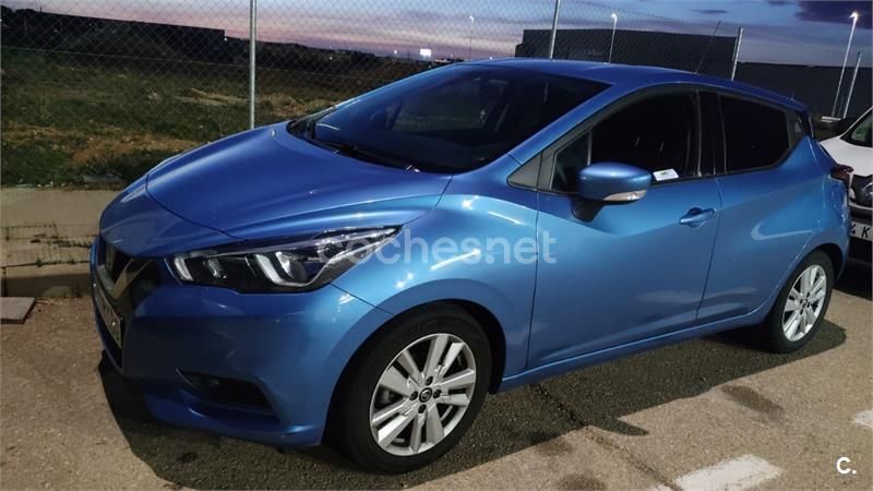 Azul Usado 2019 Nissan Micra Visia Utilitario | 9700 € (Buen precio) - Imagen 1/4