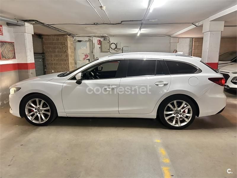 Usado Mazda 6 Luxury 150 CV (110 kW) 2014 Blanco Familiar