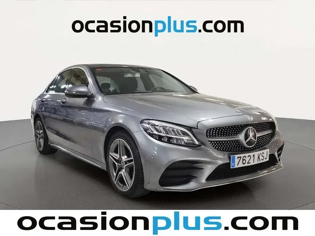 Usado Mercedes C200 AMG 184 CV (135 kW) 2018 Gris Berlina