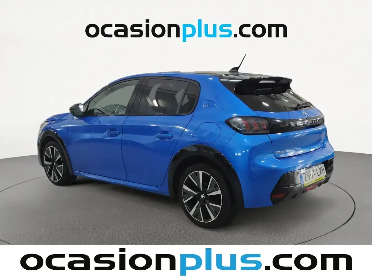 Usado Peugeot 208 GT 100 CV (73 kW) 2022 Azul Utilitario